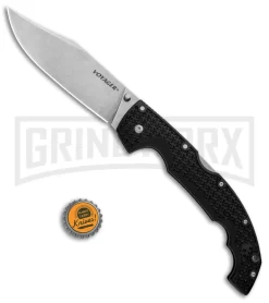 Cold Steel Voyager XL Black Griv-Ex Clip Point Tri-Ad Lock Knife - SW Plain -Knives Sale Online Shop Cold Steel Voyager XL CP Tri Ad SW 29AXC BHQ 86901 jr bottlecap large