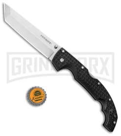 Cold Steel Voyager X Large Tanto Folding Knife - Stonewash Plain -Knives Sale Online Shop Cold Steel Voyager XL Tanto Tri Ad LB SW 29AXT BHQ 8616 jr bottlecap large