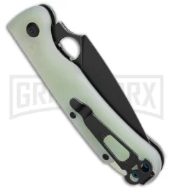 Daggerr Knives Arrow Jade G-10 Automatic Knife - Black Plain -Knives Sale Online Shop Daggerr Knives Arrow Automatic Knife Jade G10 3.5in Black D2 BHQ 183395 hd side large