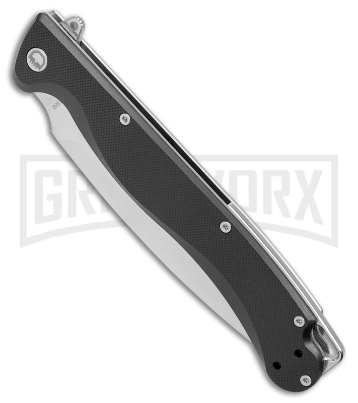 Daggerr Knives Vendetta Black G-10 Folding Knife - Stonewash Plain 2 Daggerr Knives Vendetta Black G-10 Folding Knife - Stonewash Plain - Image 2