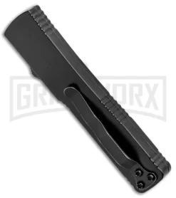 Firecracker Mini Black D/A OTF Automatic Knife - Tanto Two-Tone Plain -Knives Sale Online Shop Firecracker Mini Black DA Auto Tanto TT Plain GX 33656 jr side large