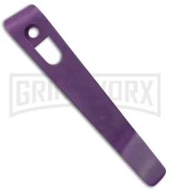 Knives Sale Online Shop 38 Flytanium Pocket Clip For Boker Kalashnikov Knives Purple Anodized Titanium