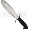 Frost Cutlery Arapaho Black Rubber Fixed Blade Knife - Satin Plain