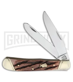 Frost Cutlery Bulldog Trapper Brown Pocket Knife