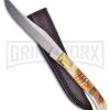 Frost Cutlery Chipaway Canyon Bowie Bone Fixed Blade Knife - Satin Plain