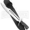 Frost Cutlery Chipaway Guardian Black Rubber Fixed Blade Knife - Satin Plain