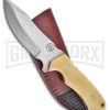 Frost Cutlery Chipaway The Chief Hunter White Fixed Blade Knife - Satin Plain