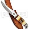Frost Cutlery Chipaway Skinner Torchbone Brown Fixed Blade Knife - Satin Plain