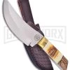 Frost Cutlery Creosote Bush Bowie Wood/Bone Fixed Blade Knife - Satin Plain