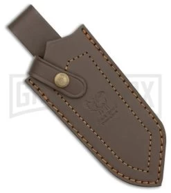 Frost Cutlery Hen & Rooster Butcher Stag Fixed Blade Knife - Satin Plain -Knives Sale Online Shop Frost Cutlery Hen Rooster Butcher Stag satin plain BHQ 73381 er sheath large