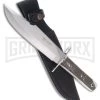 Frost Cutlery Hen & Rooster Master Bowie Stag Fixed Blade Knife - Mirror Plain