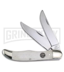 Frost Cutlery Ocoee River Dirt Buster White Smooth Bone Pocket Knife