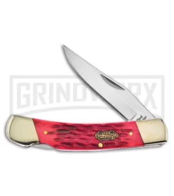 Frost Cutlery Steel Warrior Ibis Red Pick Bone Lockback Knife