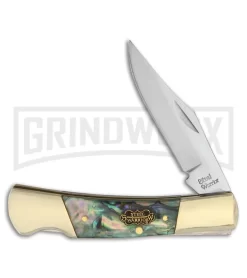 Frost Cutlery Steel Warrior Barracuda Abalone Lockback Knife