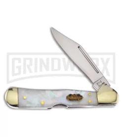 Frost Cutlery Steel Warrior Refraction Mother Of Pearl Pocket Knife