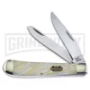 Frost Cutlery Steel Warrior Trapper White Pearl Pocket Knife