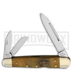 Frost Cutlery Steel Warrior Whittler Ox Horn Lockback Knife