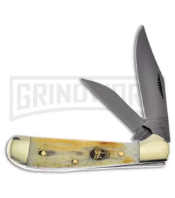 Frost Cutlery Steel Warrior Copperhead Second Cut Bone Pocket Knife