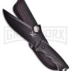 Frost Cutlery Tac Xtreme Madrugada Rubber Fixed Blade Knife - Black Plain