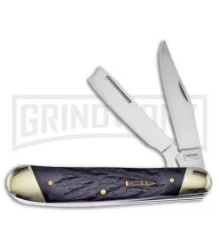 Frost Cutlery Caliber Little Razor Black Pick Bone Pocket Knife