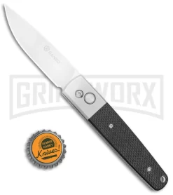 Ganzo Knives G7211-BK Black G-10 Automatic Knife - Flat Grind Satin -Knives Sale Online Shop Ganzo Knives Black G 10 Flat Grind Satin G7211 BK BP 25412 jr bottlecap large