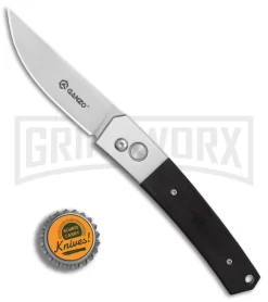 Ganzo Knives Black Wood Automatic Knife - Satin Plain -Knives Sale Online Shop Ganzo Knives Black Wood G10 satin plain BHQ 27479 er bottlecap 2 large