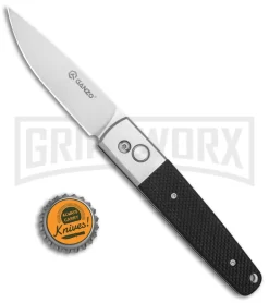 Ganzo Knives G7212-BK Black G-10 Automatic Knife - Flat Grind Stonewash -Knives Sale Online Shop Ganzo Knives G7212 Black G 10 Auto Flat Grind SW BP 24622 jr bottlecap large