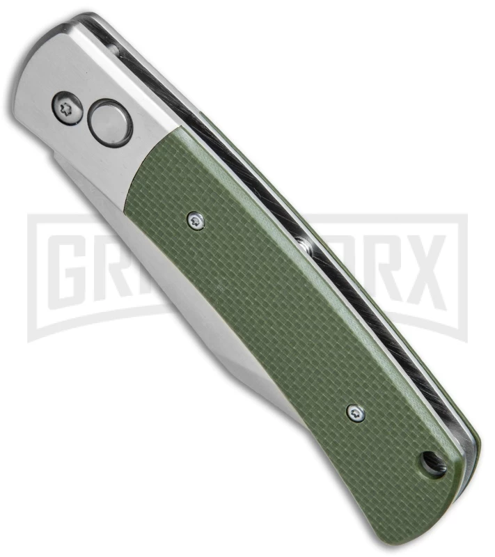 Ganzo Knives G747-1-GR Green G-10 Automatic Knife - Clip Point Satin 2 Ganzo Knives G747-1-GR Green G-10 Automatic Knife - Clip Point Satin - Image 2