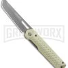 Gerber Ayako Green Aluminum Frame Lock Knife - Gray Plain