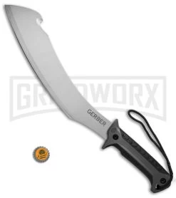 Gerber Broadcut Machete Fixed Blade - Bead Blast Plain -Knives Sale Online Shop Gerber Broadcut Machete BB 31 003152 BHQ 53939 jr bottlecap large