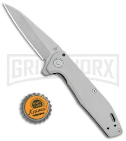 Gerber Fastball Urban Gray Aluminum Liner Lock Flipper Knife - Stonewash Plain -Knives Sale Online Shop Gerber Fastball LL Flipper Gray SW 30 001611 BHQ 94208 jr bottlecap large
