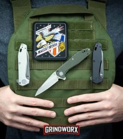 Gerber Fastball Urban Gray Aluminum Liner Lock Flipper Knife - Stonewash Plain -Knives Sale Online Shop Gerber Fastball Liner Lock Flipper Knife Flat Sage Stonewash 30 001610 BHQ 94211 kp tac vest web large