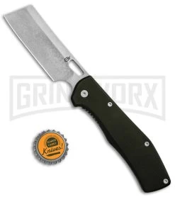 Gerber FlatIron Cleaver Dark Gray Aluminum Frame Lock Knife - SW Plain -Knives Sale Online Shop Gerber FlatIron Cleaver FL Black Aluminum SW 30 001494 BHQ 81134 jr bottlecap large