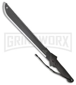 Gerber Gator Black Gator Grip Machete - Black Plain