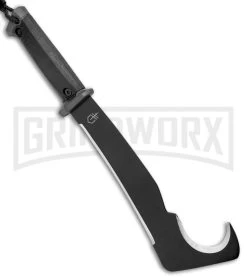 Gerber Gator Black GFN Machete Pro Fixed Blade - Black Plain -Knives Sale Online Shop Gerber Gator Machete Pro Fixed Blade Black Sharpening Stone 31 000705 BHQ 16324 jr spine large