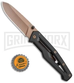 Gerber Paralite Black Folding Knife - Rose Plain -Knives Sale Online Shop Gerber Paralite FL Black Rose 30 001344 BHQ 67406 jr bottlecap large