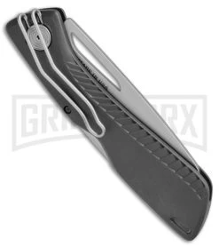 Gerber Shark Belly Gray GFN Lock Back Knife - Satin Serrated -Knives Sale Online Shop Gerber SharkBelly LB Gray GFN Serr 30 003216 BHQ 67410 jr side large