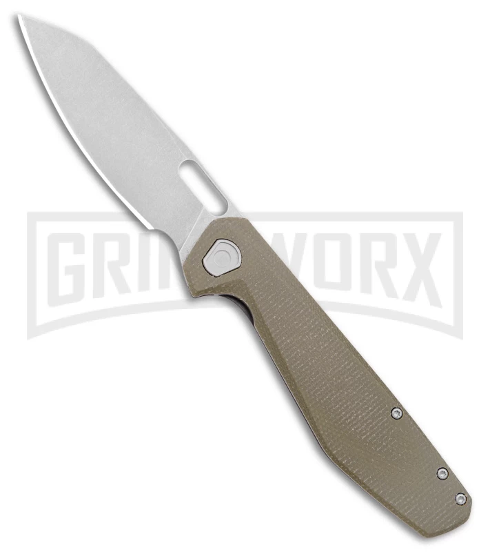 Gerber Slimsada Olive Micarta Frame Lock Pocket Knife -Stonewash Plain 1 Gerber Slimsada Olive Micarta Frame Lock Pocket Knife -Stonewash Plain