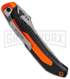 Gerber Vital Big Game Orange ABS Manual Folding Knife - Satin Plain -Knives Sale Online Shop Gerber Vital Big Game Maual Orange ABS Satin 31 003053 BHQ 73318 jr side large