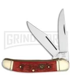 Hen & Rooster Copperhead Red Pick Bone Pocket Knife