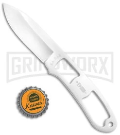Ka-Bar Dozier Knives Skeleton Fixed Blade Neck Knife - Satin Plain -Knives Sale Online Shop Ka Bar Dozier Skeleton 4073 BHQ 55104 jr bottlecap large