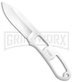 Ka-Bar Dozier Knives Skeleton Fixed Blade Neck Knife - Satin Plain