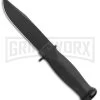 Ka-Bar Mark I Knife Black Kraton Handle - Black Plain