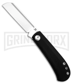 Kansept Knives Black G-10 Swan Bevy Slip Joint Knife Satin 154CM