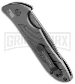 Kershaw Emerson Launch 5 Gray Automatic Knife - Black SW Plain -Knives Sale Online Shop Kershaw Emerson Launch 5 7600GRYBW BHQ 50078 jr side large