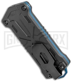 Kershaw Kapsule Manual Slide OTF Knife - Satin Plain -Knives Sale Online Shop Kershaw Jens Anso Kapsule Manual Sliding Button Lock OTF Knife SW 1190 BHQ 120521 jr side large