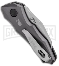 Kershaw Launch 10 Gray Automatic Knife CA Legal - Stonewash Plain -Knives Sale Online Shop Kershaw Launch 10 Auto Gray SW 7350 BHQ 94065 jr side large