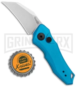 Kershaw Launch 10 Teal Automatic Knife CA Legal - Stonewash Plain -Knives Sale Online Shop Kershaw Launch 10 Auto Teal SW 7350 BHQ 105328 jr bottlecap large
