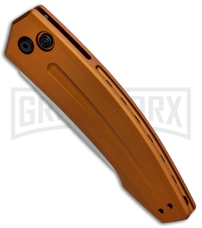 Kershaw Launch 2 Bronze Aluminum Automatic Knife - Stonewash Plain 2 Kershaw Launch 2 Bronze Aluminum Automatic Knife - Stonewash Plain - Image 2