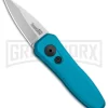 Kershaw Launch 4 Automatic Knife Teal CA Legal - Stonewash Plain
